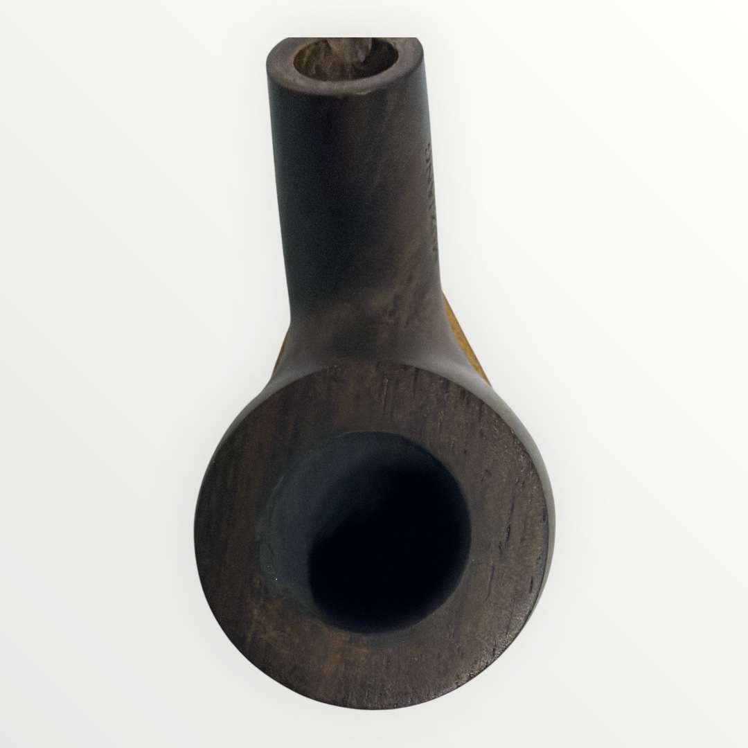 2 in 1 kevazingo wood Tobacco churchwarden Pipe High Quality Reading Smoking Pipe One Pipe Bowl with Two Bent Acrylic Mouthpieces