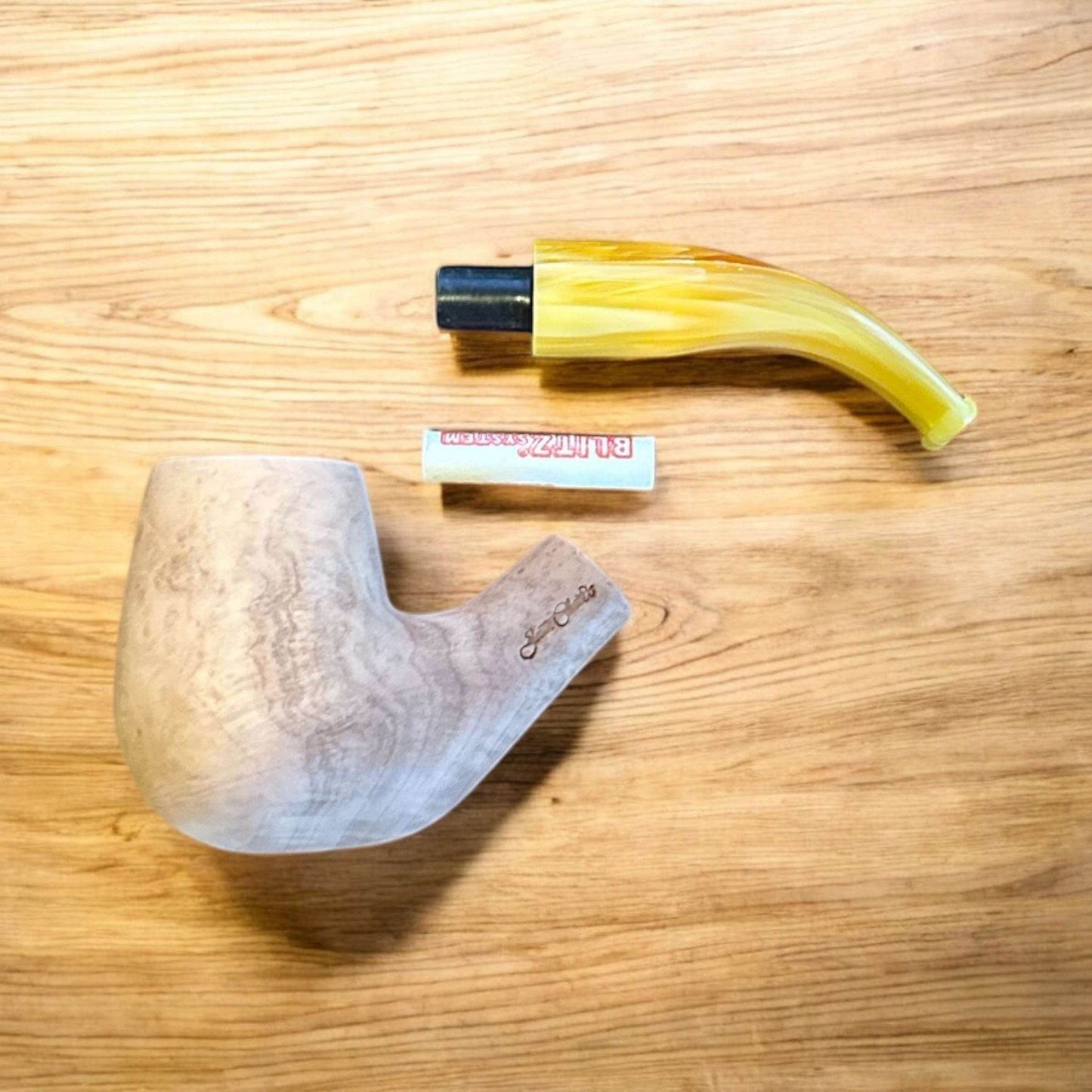 Jean-Claude Böjd Pipa Natural Yellow - Pipe-Shop.se