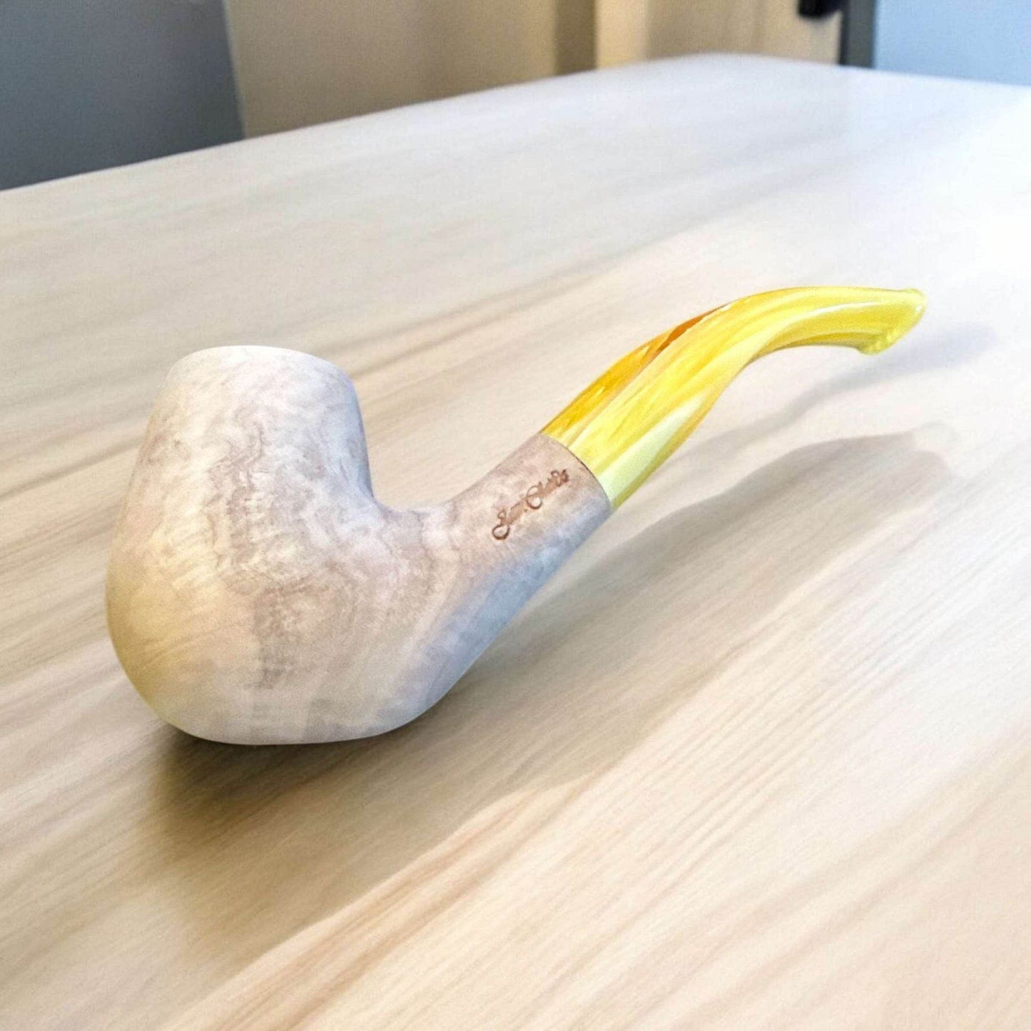Jean-Claude Böjd Pipa Natural Yellow - Pipe-Shop.se