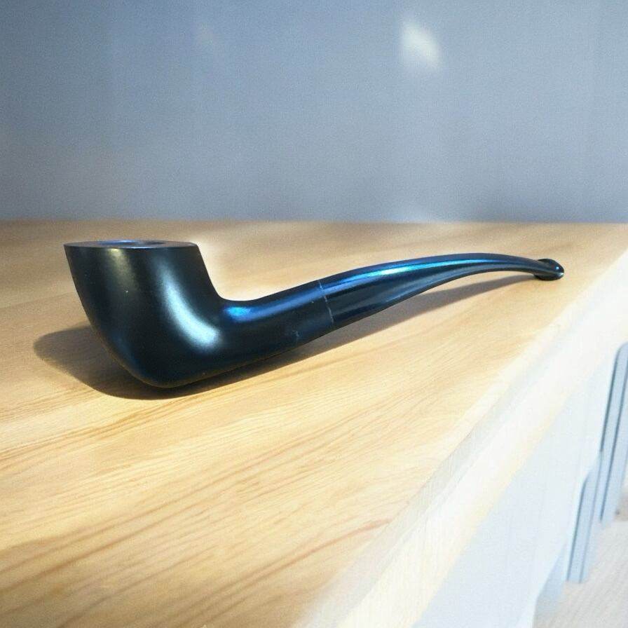 Pearwood 9mm 6558 Böjd Tobakspipa – Elegant Blackbrown - Pipe-Shop.se