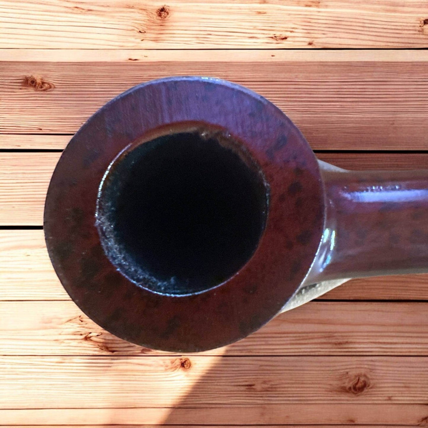 Billiard Träpipa – Walnut Brown/Red Polished | Tidlös stil och funktion - Pipe-Shop.se