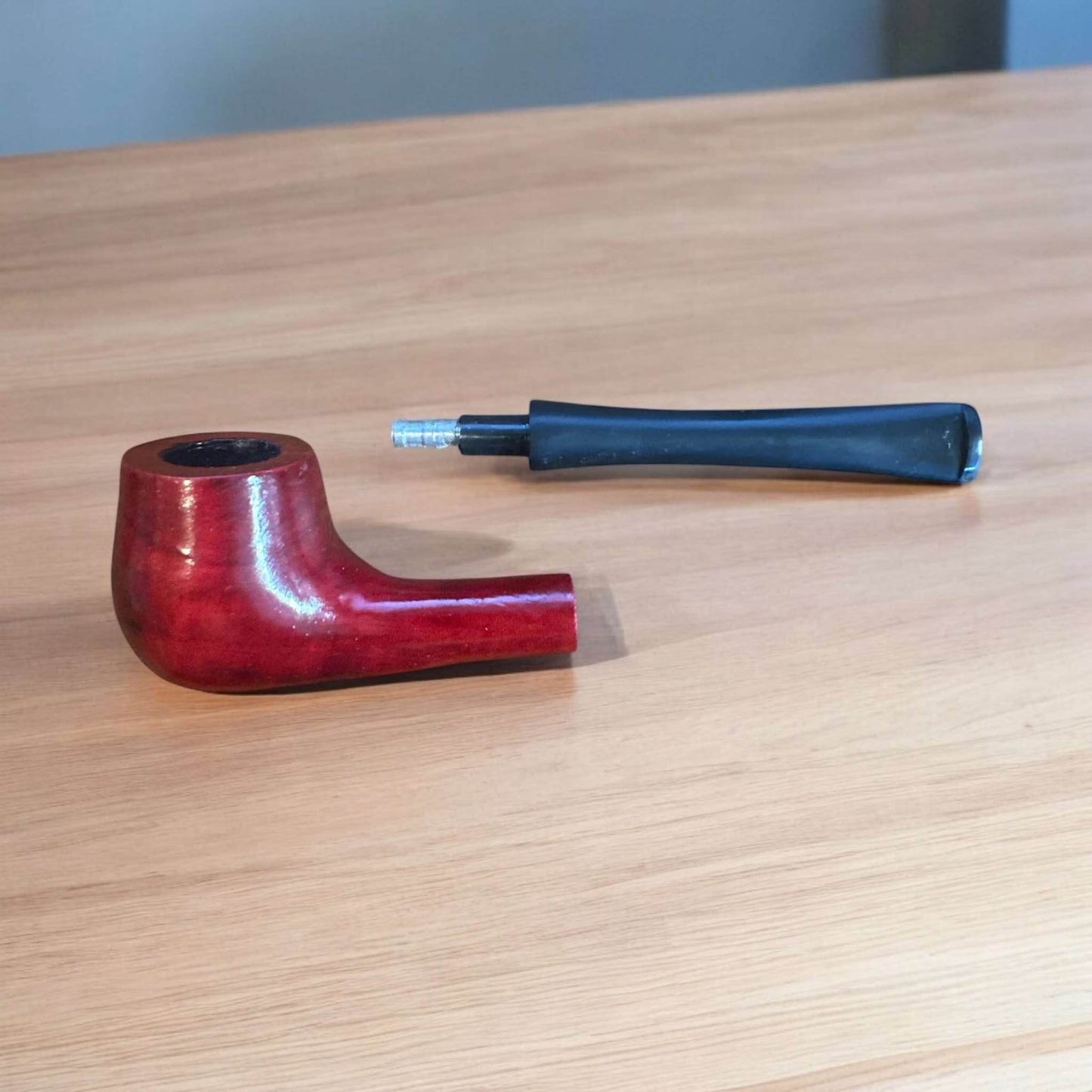 Billig Nybörjarpipa Golden Leaf – Rak & Kvartsböjd Modell - Pipe-Shop.se