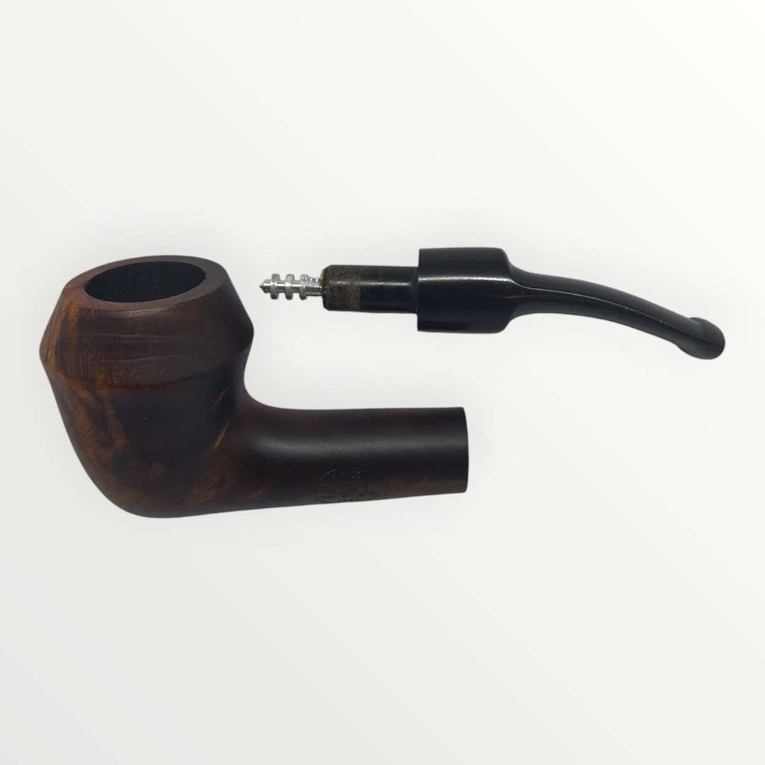 Dinkey SPORT 6412 – Halvböjd Minipipa i Briar (Mahognybrun)
