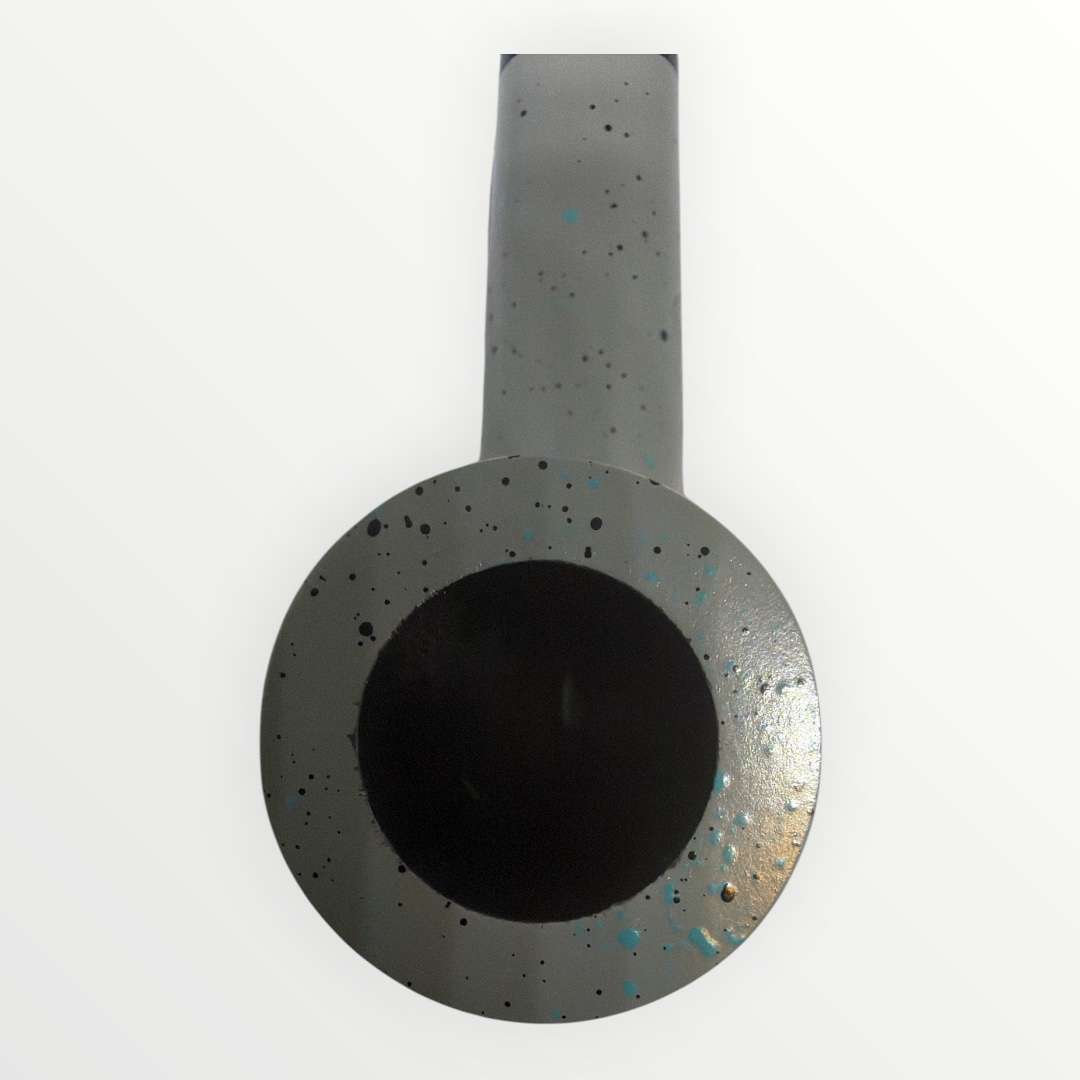 DOTS Modern Designpipa i Päronträ – Grey/Black/Turquoise (9mm)