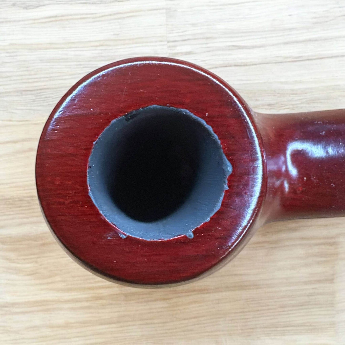 Ebenholts Träpipa med Kylpinne – 15 cm Lång, 17 mm Koppstorlek - Pipe-Shop.se