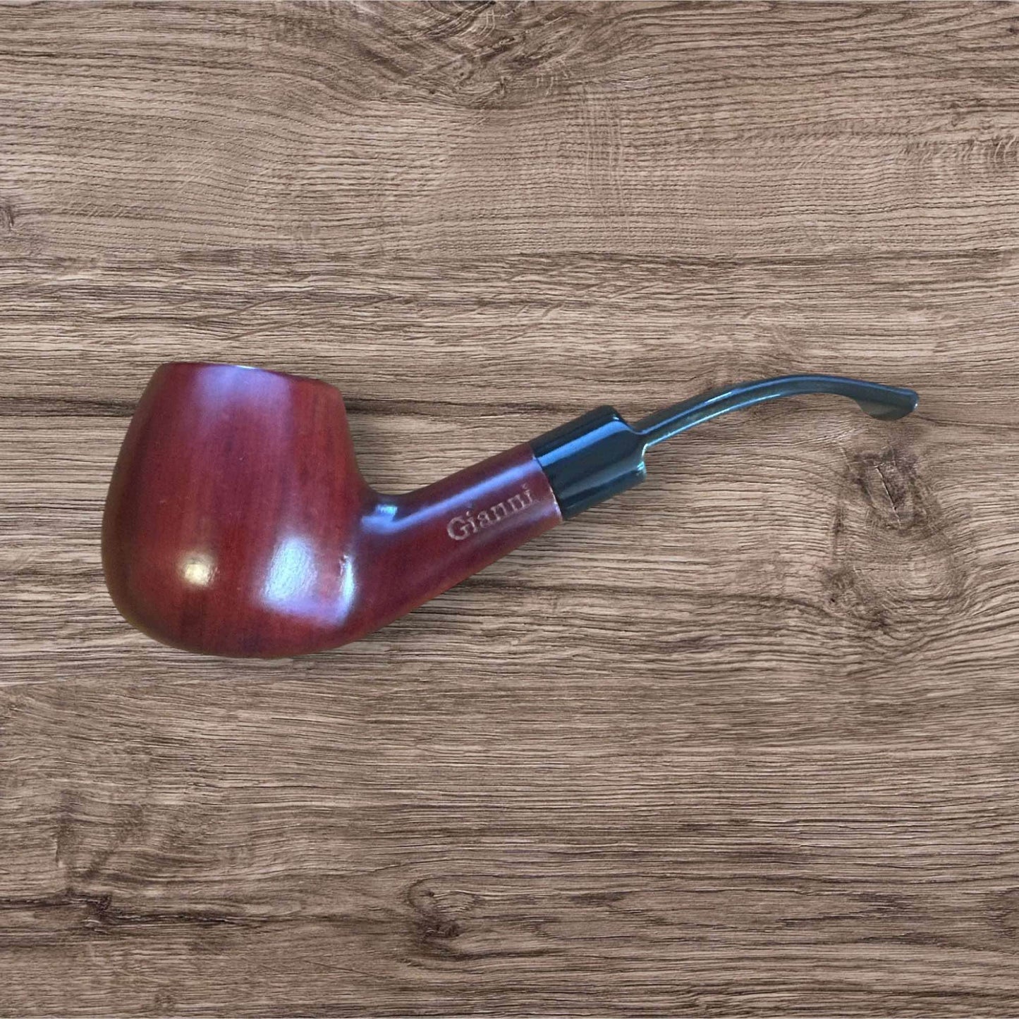 Gianni Billiard Bent Apple Tobakspipa – Italienskt Hantverk i Perfekt Balans - Pipe-Shop.se