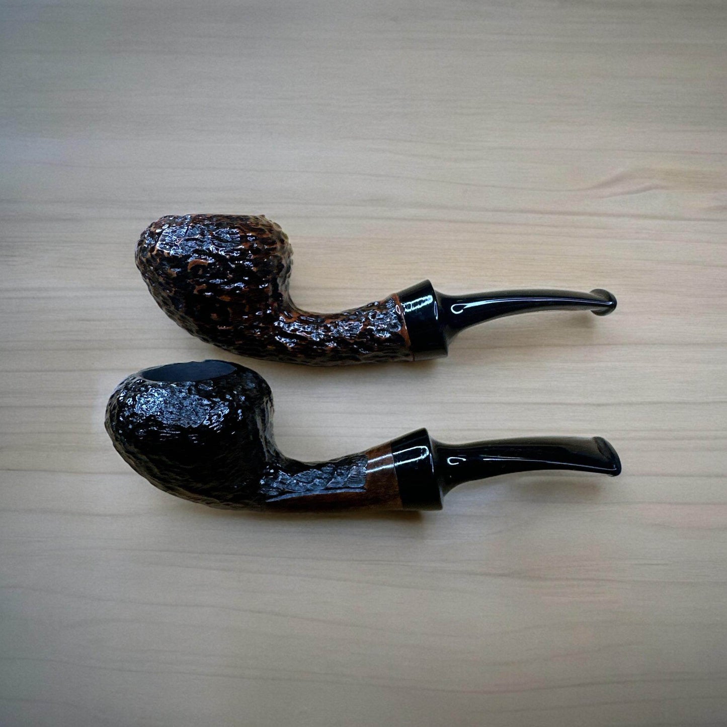 Mini Blowfish 10,6 cm Briar Pipa - Handsnidad och Graverad Tobakspipa - Pipe-Shop.se