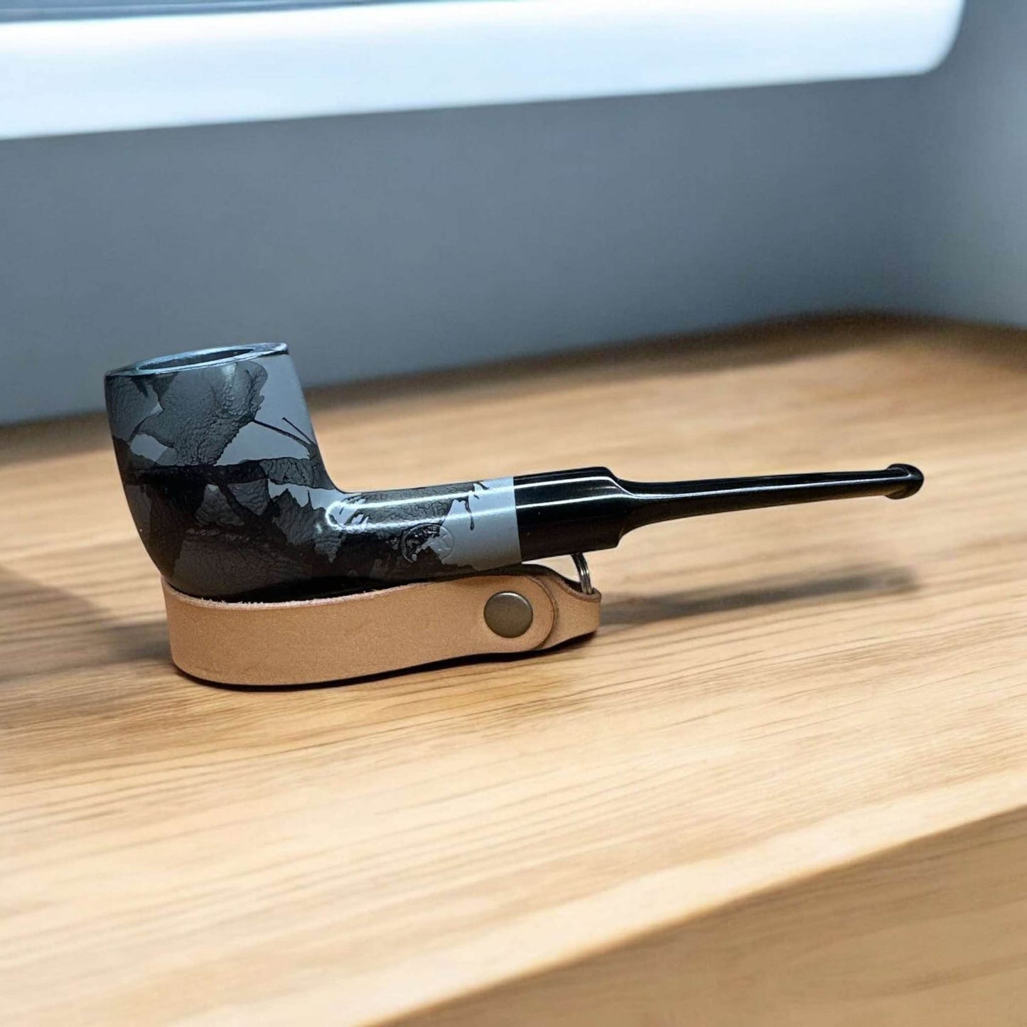 MOSS Grey 6164 – Rak 9 mm Filterpipa i Pearwood - Pipe-Shop.se