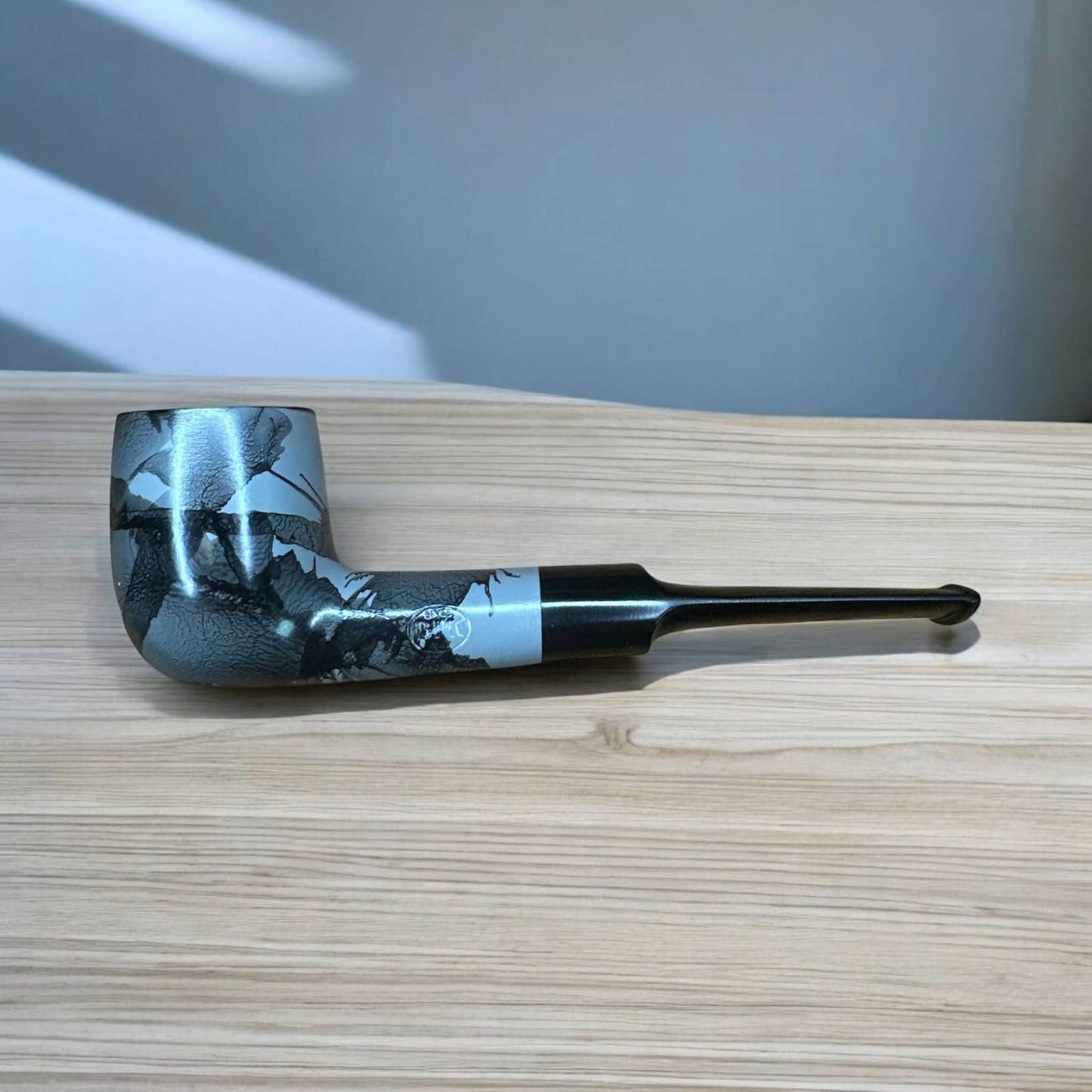 MOSS Grey 6164 – Rak 9 mm Filterpipa i Pearwood - Pipe-Shop.se