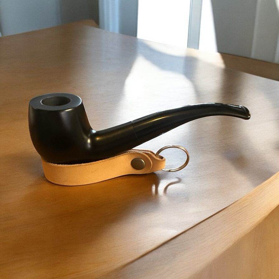 Pearwood 9mm 6561 Böjd Tobakspipa – Elegant Blackbrown - Pipe-Shop.se