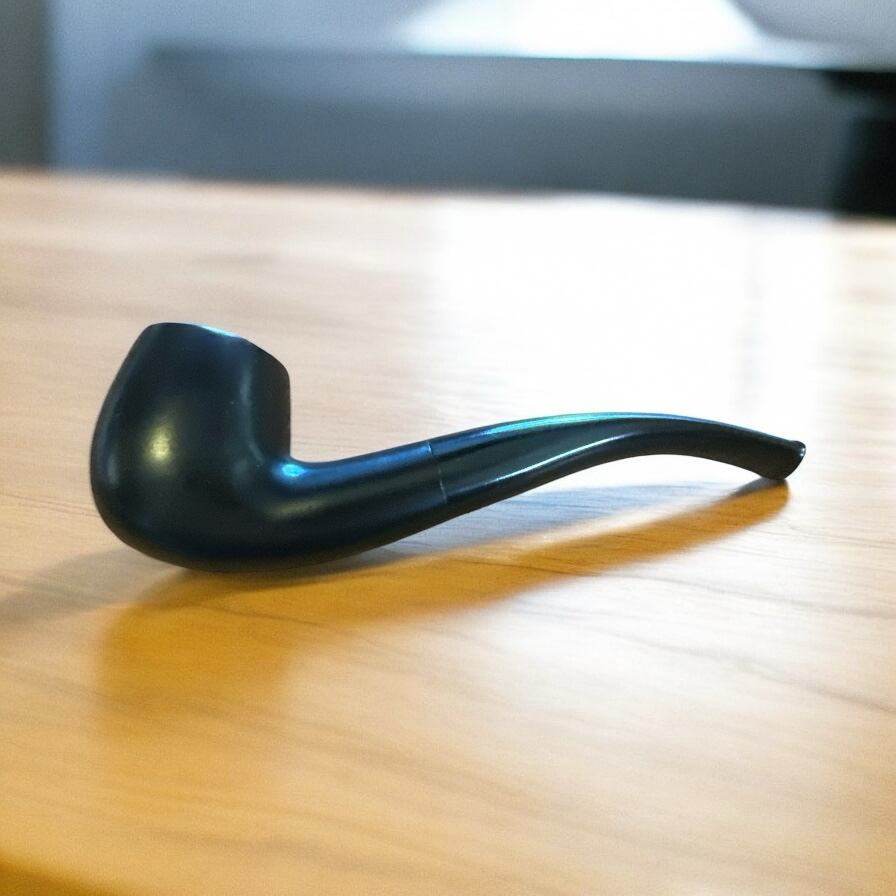 Pearwood 9mm 6561 Böjd Tobakspipa – Elegant Blackbrown - Pipe-Shop.se