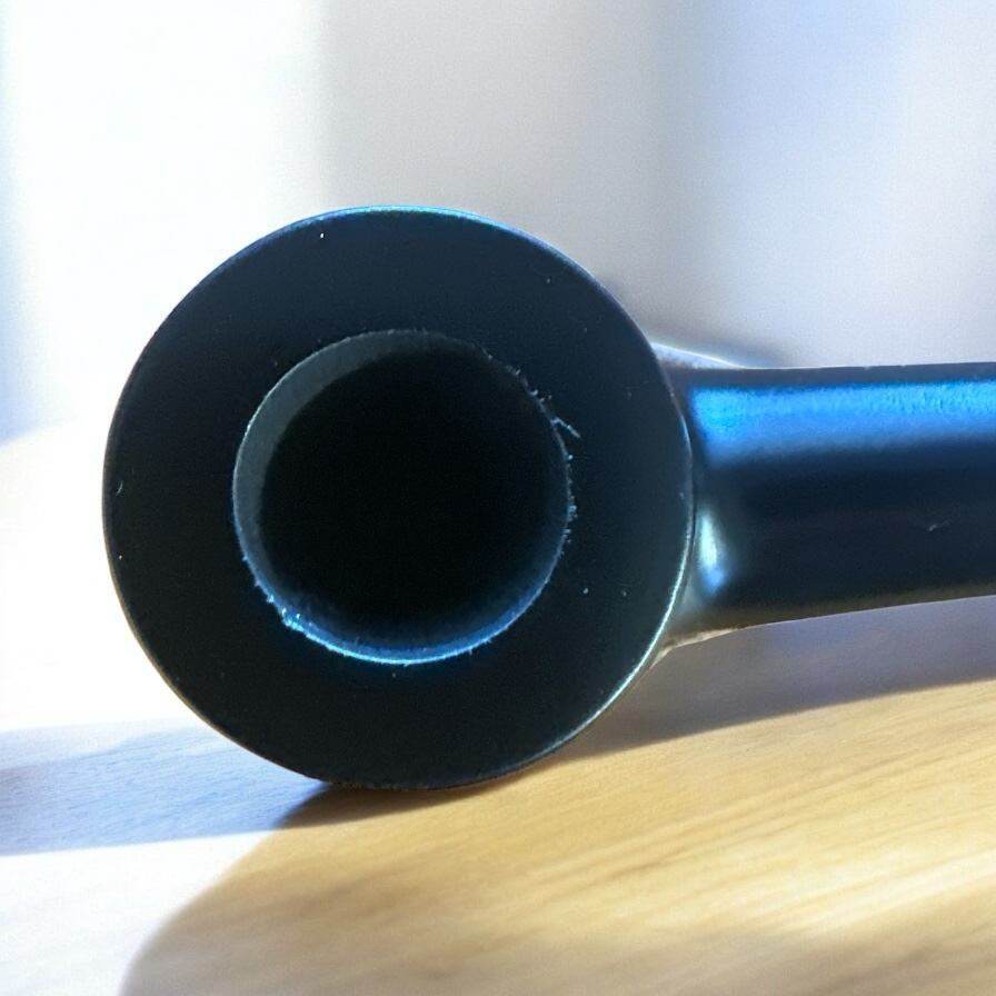 Pearwood 9mm 6561 Böjd Tobakspipa – Elegant Blackbrown - Pipe-Shop.se
