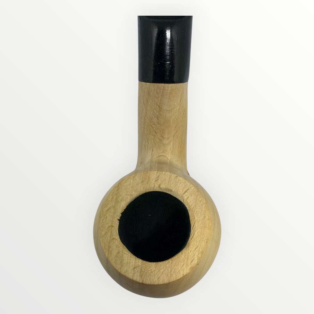 Pipa Naturell – Obehandlad Träpipa i Modell Bent Apple (136mm)