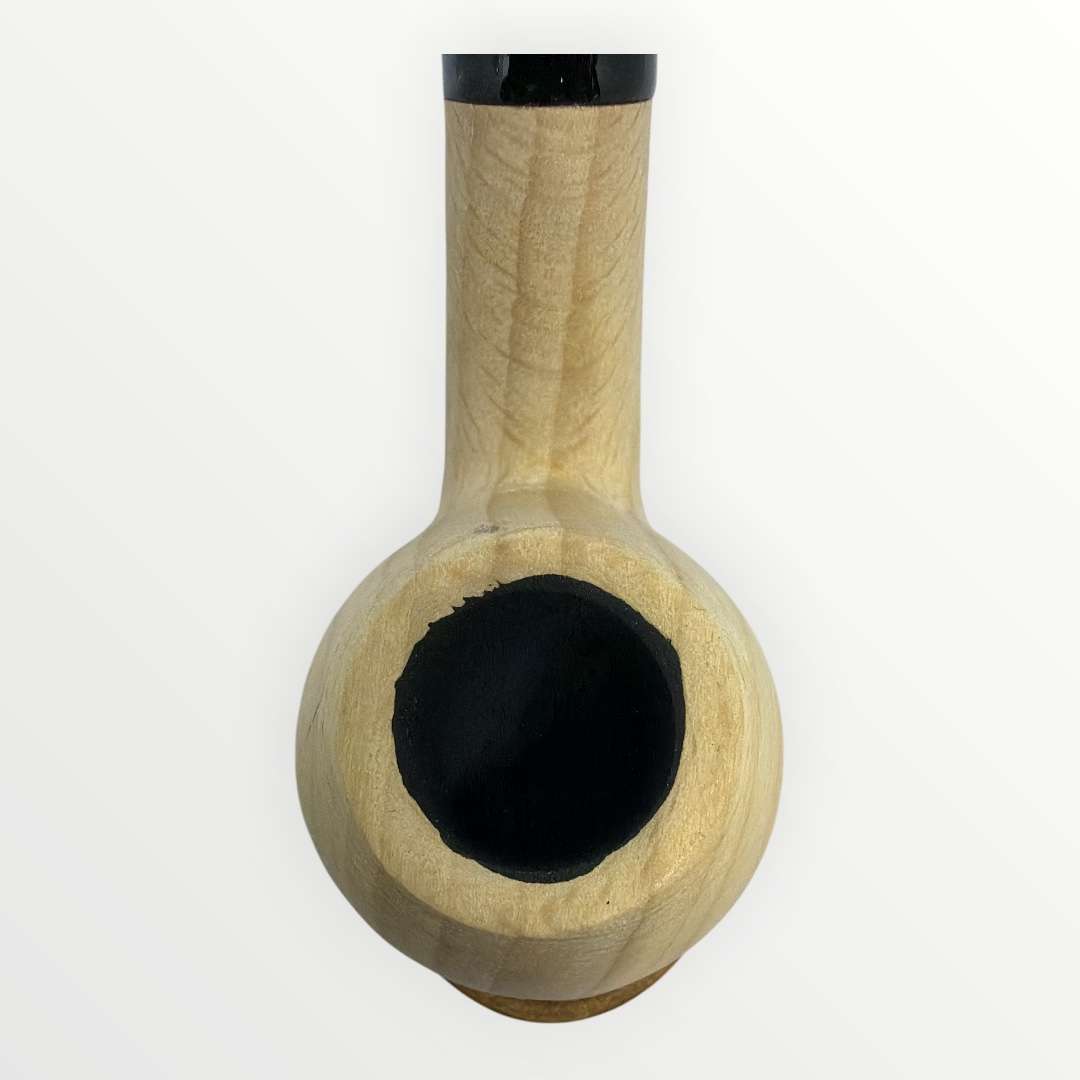 Pipa Naturell – Obehandlad Träpipa i Modell Bent Brandy (137mm)