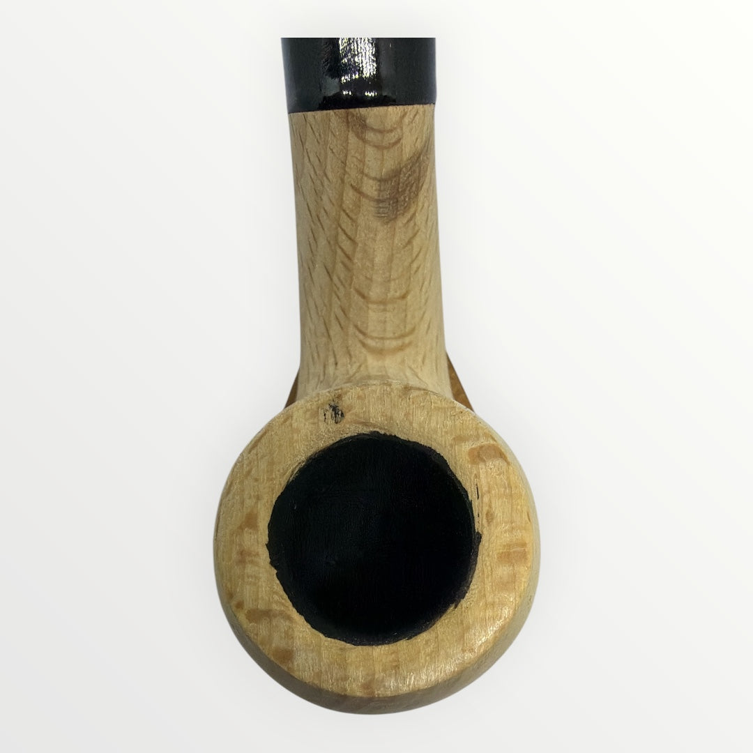 Pipa Naturell – Obehandlad Träpipa i Modell Bent Pot (132mm)