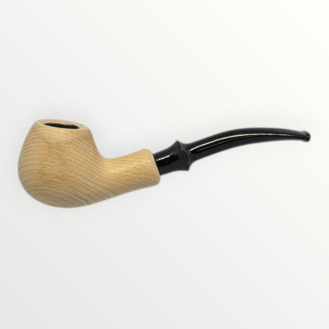 Pipa Naturell – Obehandlad Träpipa i Modell Bent Prince / Albert (152mm)