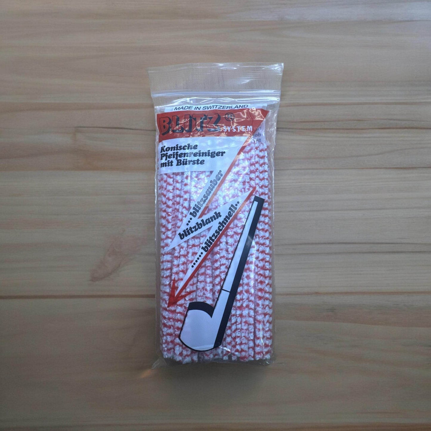 Piprensare Blitz med Borst 80-pack - Röd/Vit för Effektiv Rengöring och Fräschör - Pipe-Shop.se