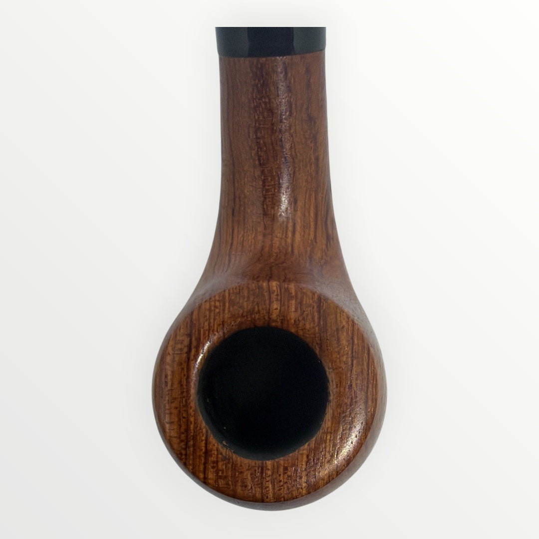 Sense Bent Billiard – Kvartsböjd Träpipa med Presentask & Tygpåse