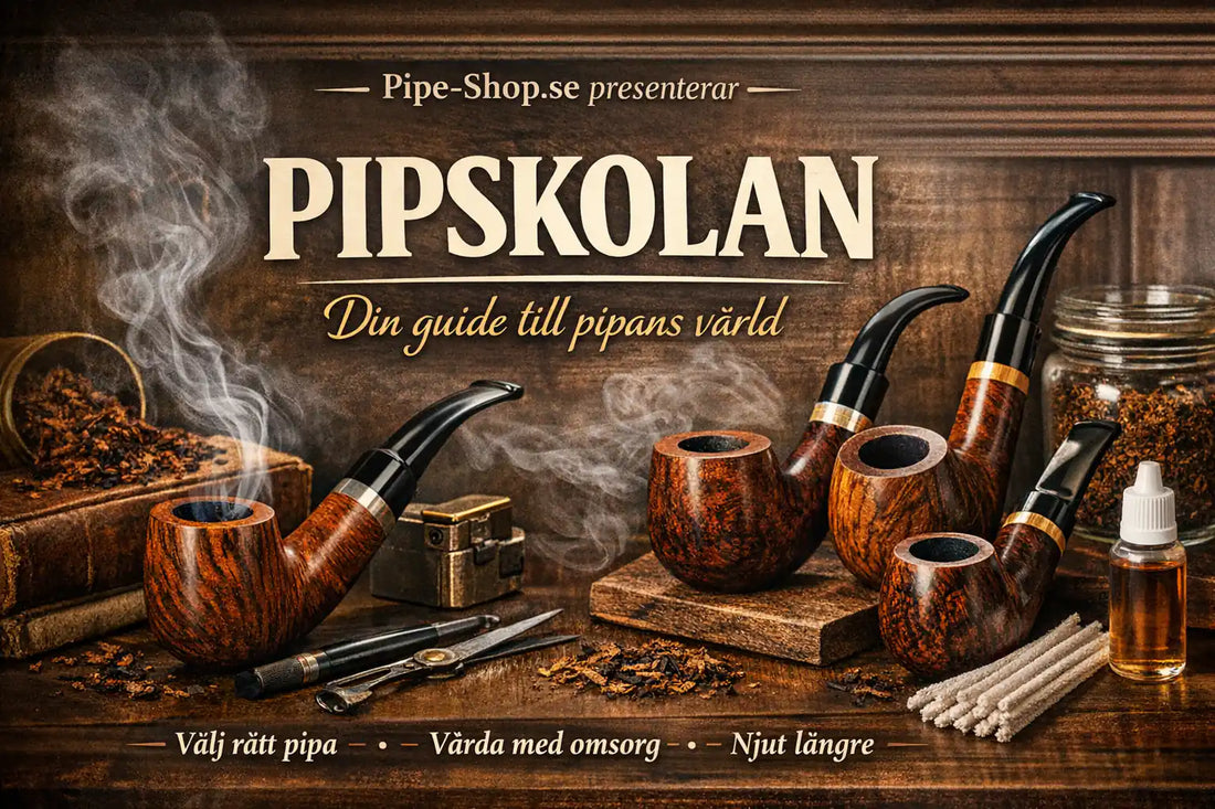 Pipskolan – välj rätt pipa, briar & skötsel | Pipe-Shop.se