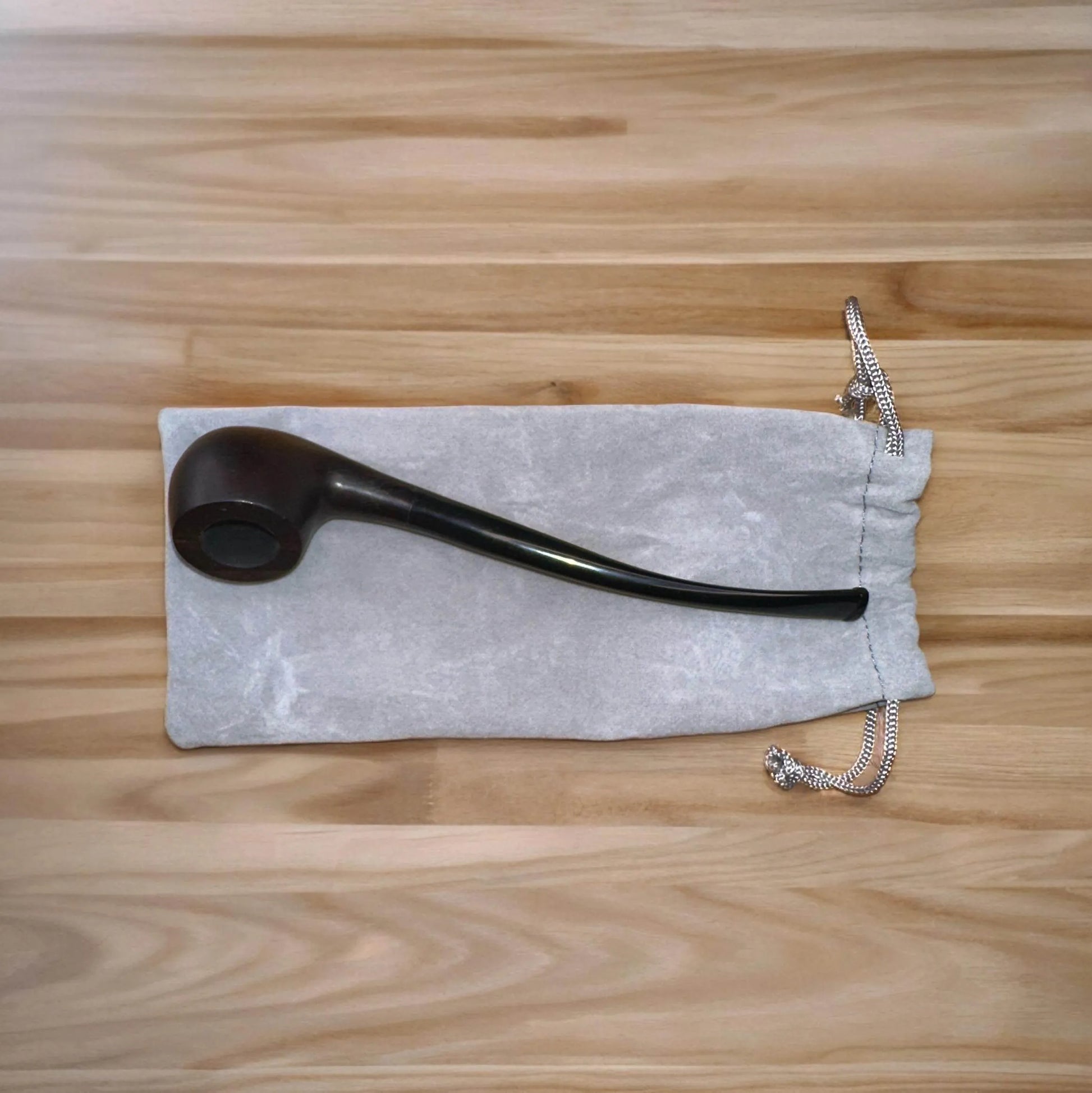 17 cm Churchwarden Pipa med Kylpinne – För En Kylig och Smidig Rökning