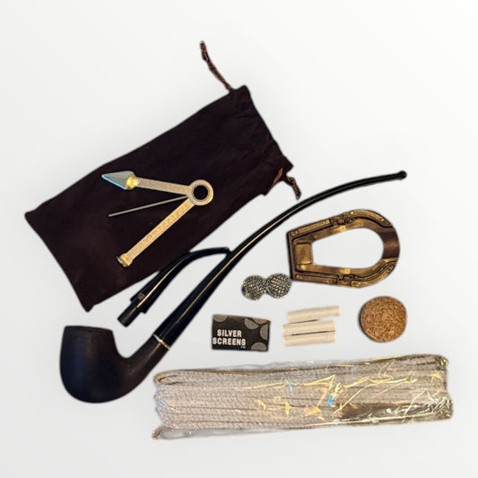 2 in 1   kevazingo wood  Tobacco churchwarden Pipe High  Quality Reading Smoking Pipe One Pipe Bowl with Two Bent Acrylic Mouthpieces