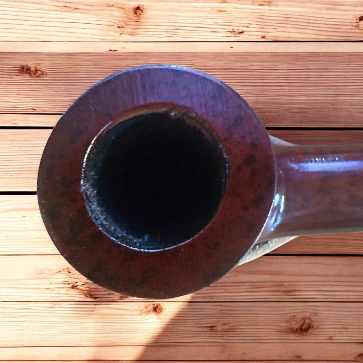 Billiard Träpipa – Walnut Brown/Red Polished | Tidlös stil och funktion