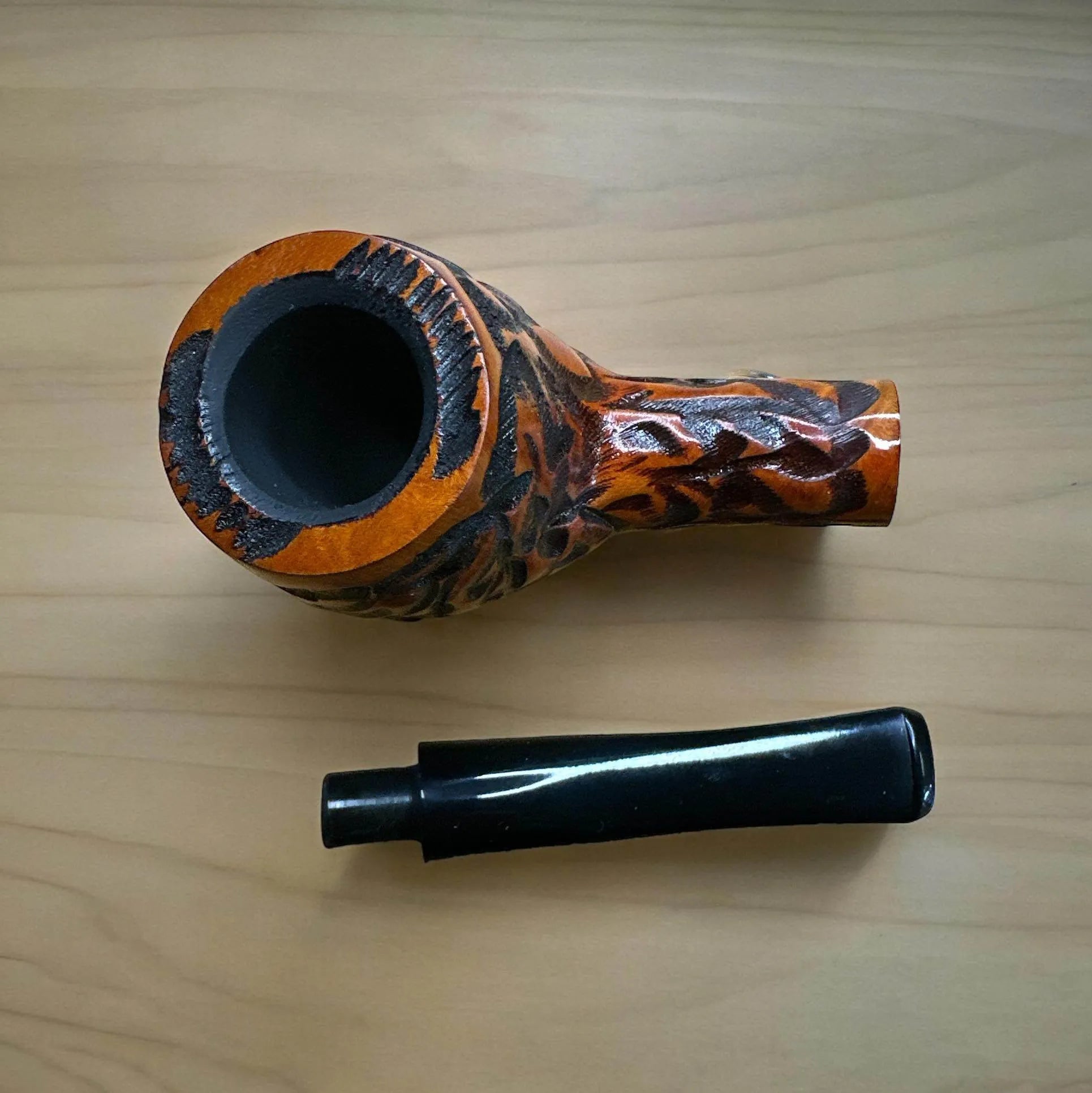 Lorenzo Spitfire Sport Rusticated Diamond Shank Briar Pipa – Elegant och Robust Design för Enastående Piprökning