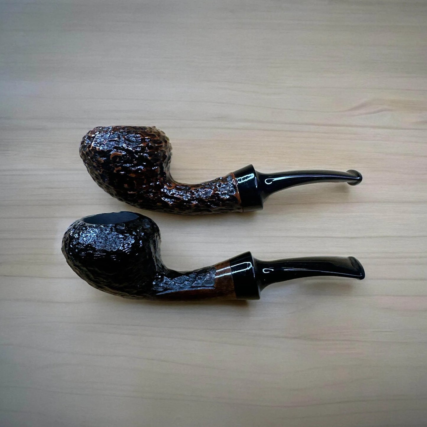 Mini Blowfish 10,6 cm Briar Pipa - Handsnidad och Graverad Tobakspipa