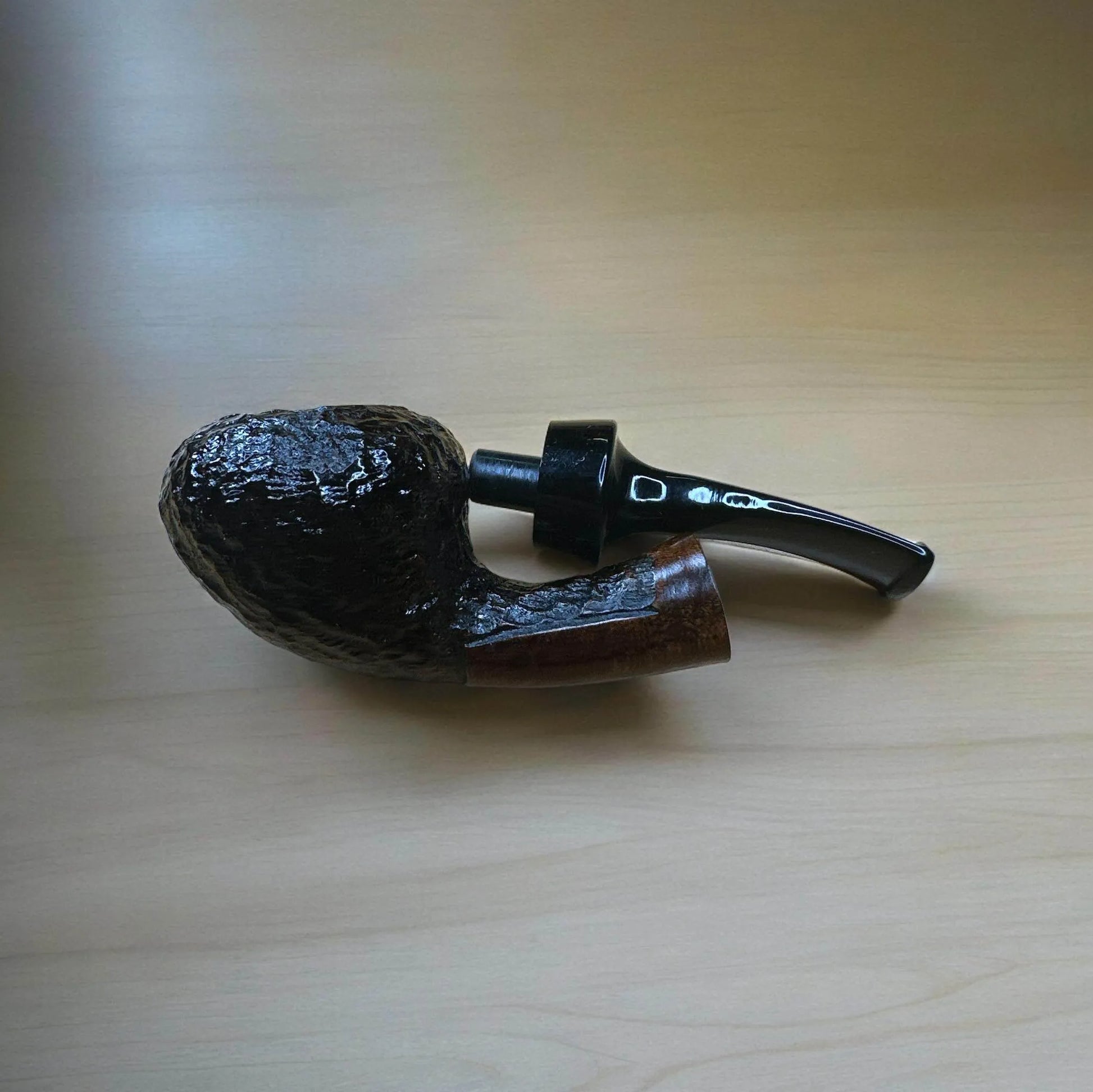 Mini Blowfish 10,6 cm Briar Pipa - Handsnidad och Graverad Tobakspipa