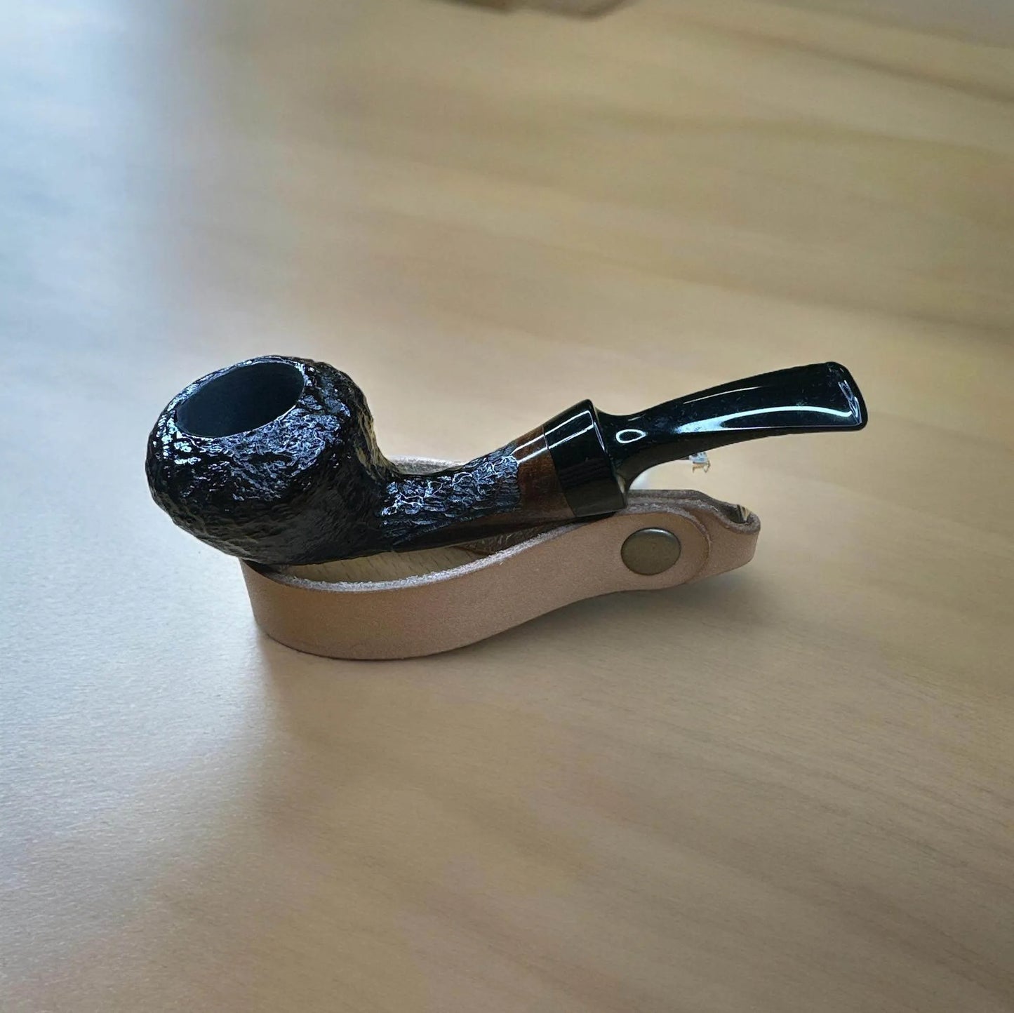 Mini Blowfish 10,6 cm Briar Pipa - Handsnidad och Graverad Tobakspipa