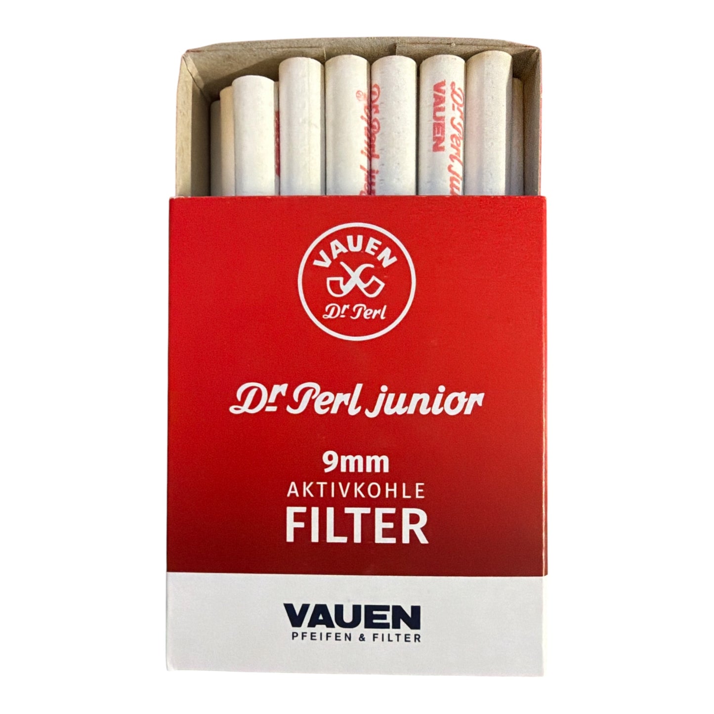 Vauen Dr. Perl Junior 9mm aktivkolsfilter – 40-pack