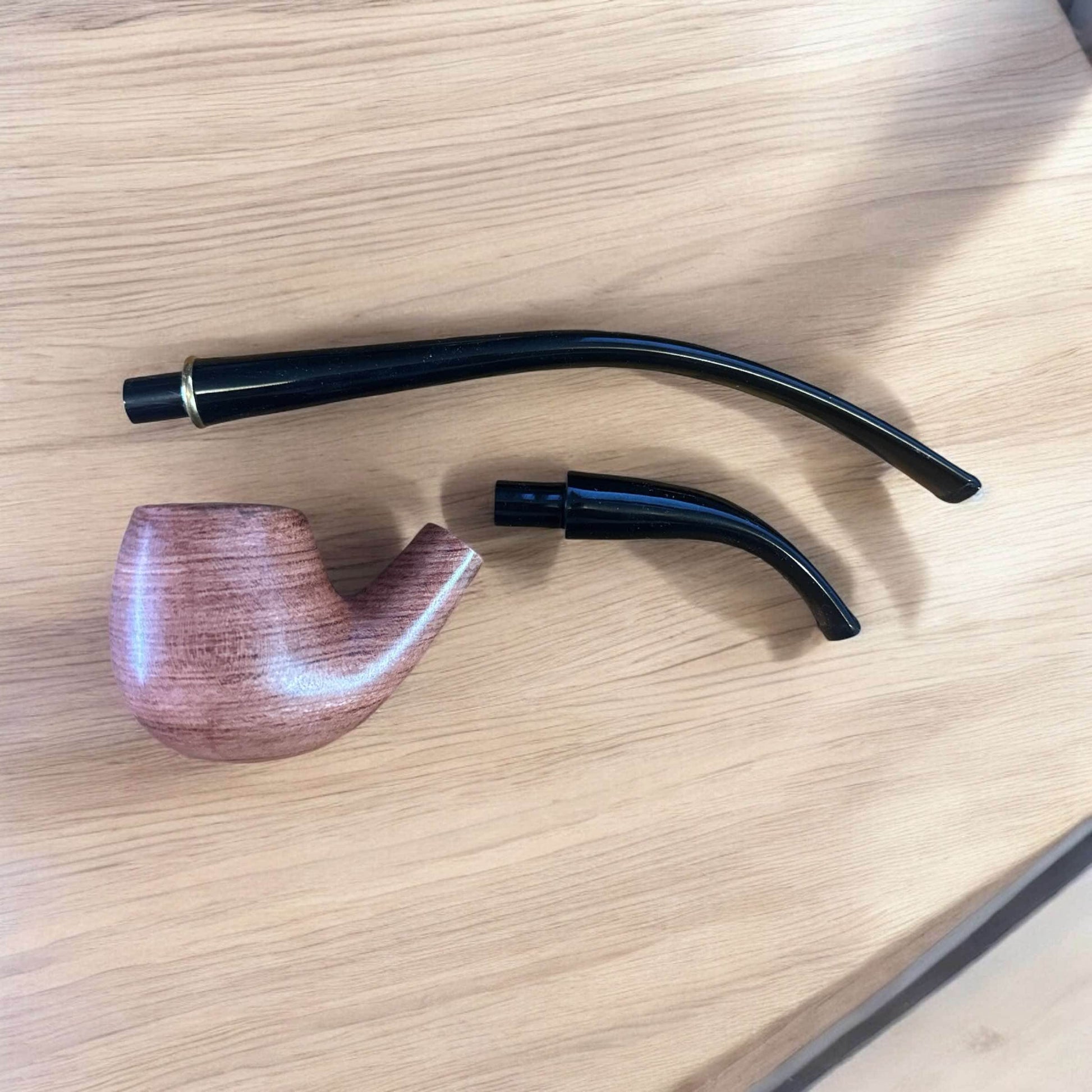 Churchwarden Rosewood Tobakspipa – 2-i-1 Design med Utbytbara Munstycken - Pipe-Shop.se
