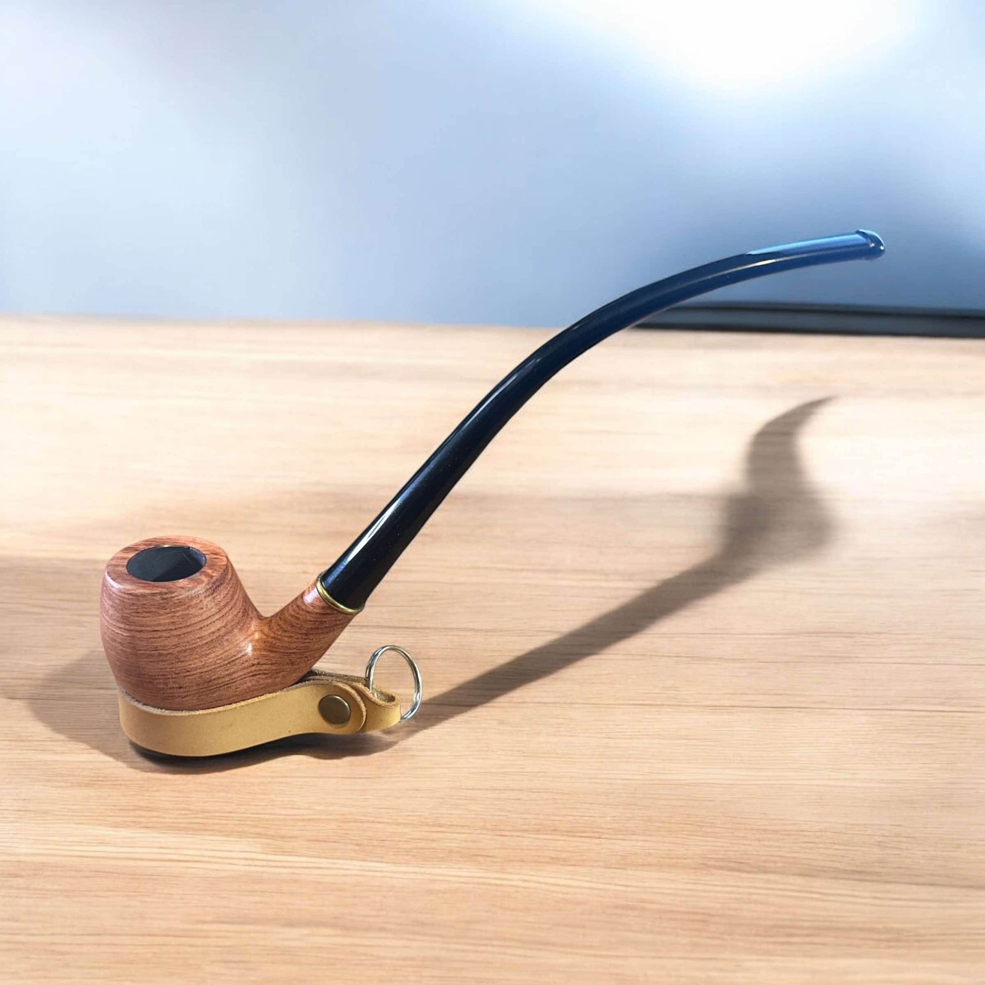Churchwarden Rosewood Tobakspipa – 2-i-1 Design med Utbytbara Munstycken - Pipe-Shop.se