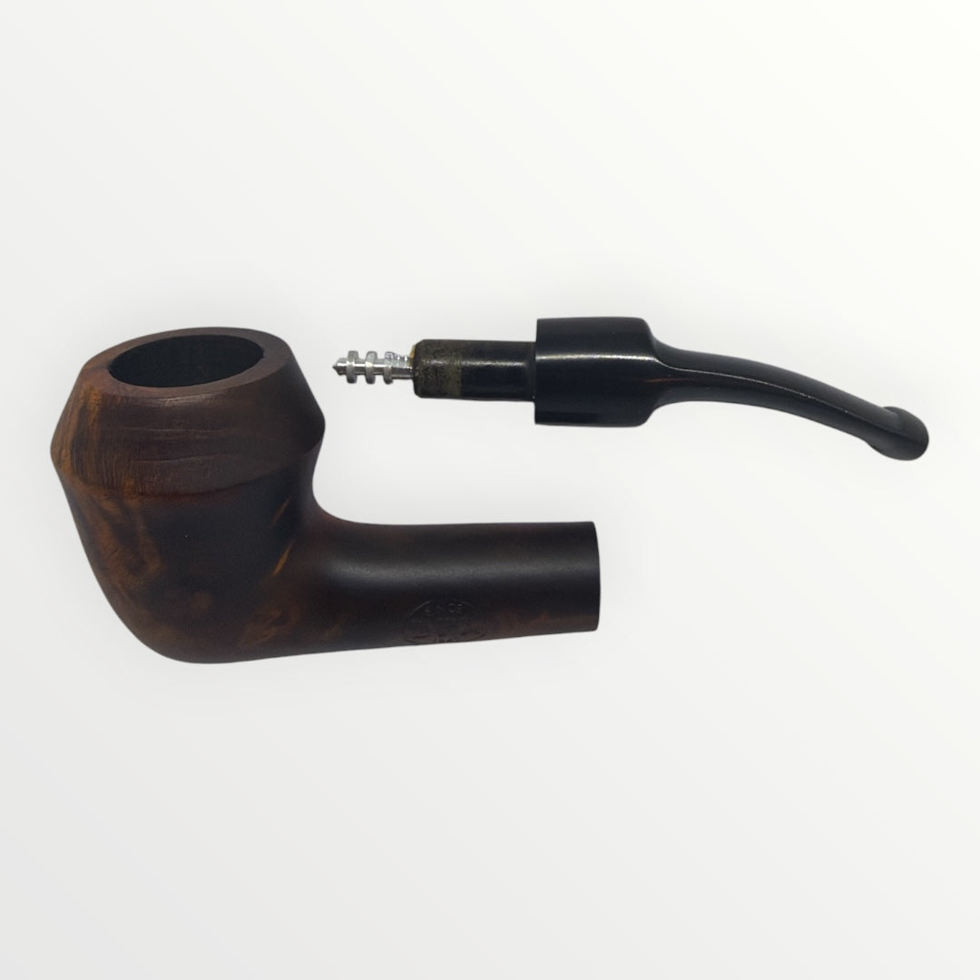 Dinkey SPORT 6412 – Halvböjd Minipipa i Briar (Mahognybrun)