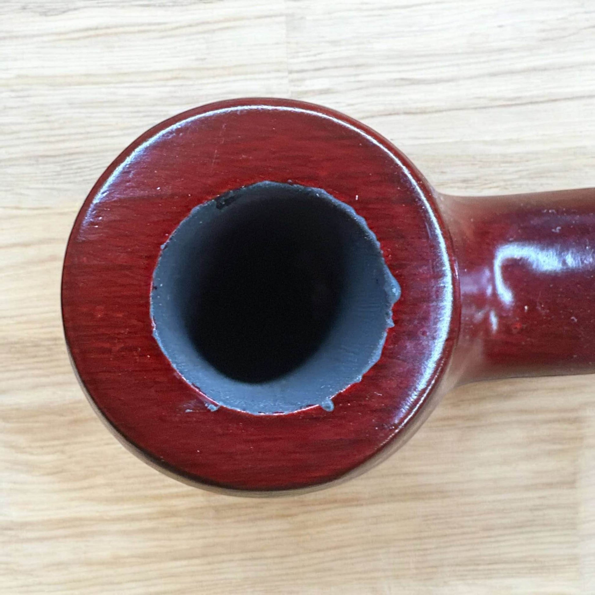 Ebenholts Träpipa med Kylpinne – 15 cm Lång, 17 mm Koppstorlek - Pipe-Shop.se