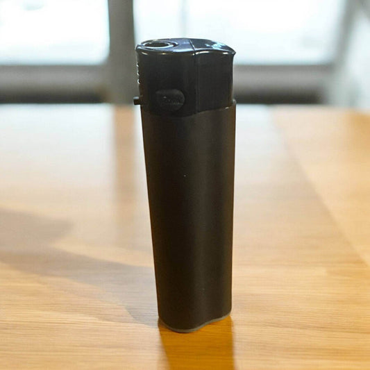 Festival Storm Tändare – Rubber Black med Svetslåga | Pålitlig och Vindskyddad Tändare - Pipe-Shop.se