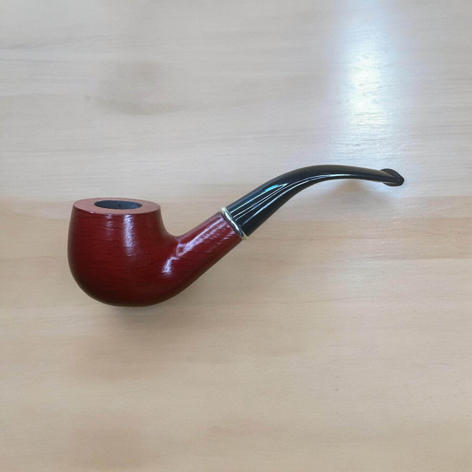 Handgjord Nybörjarpipa i Ebenholts med Kylpinne – Perfekt Start för Din Pipresa - Pipe-Shop.se