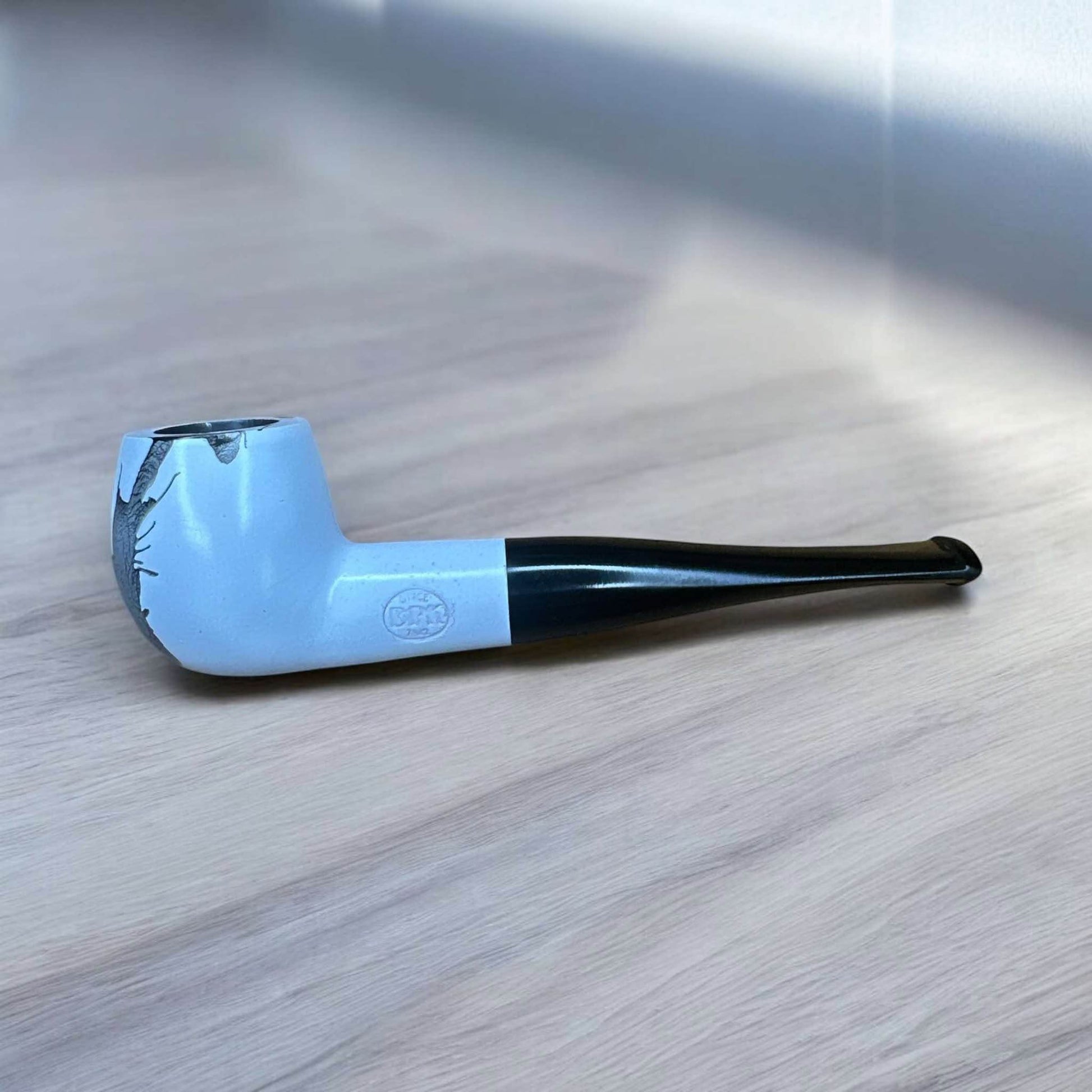 MOSS White 6237 – Rak 9 mm Filterpipa i Behandlad Pearwood - Pipe-Shop.se