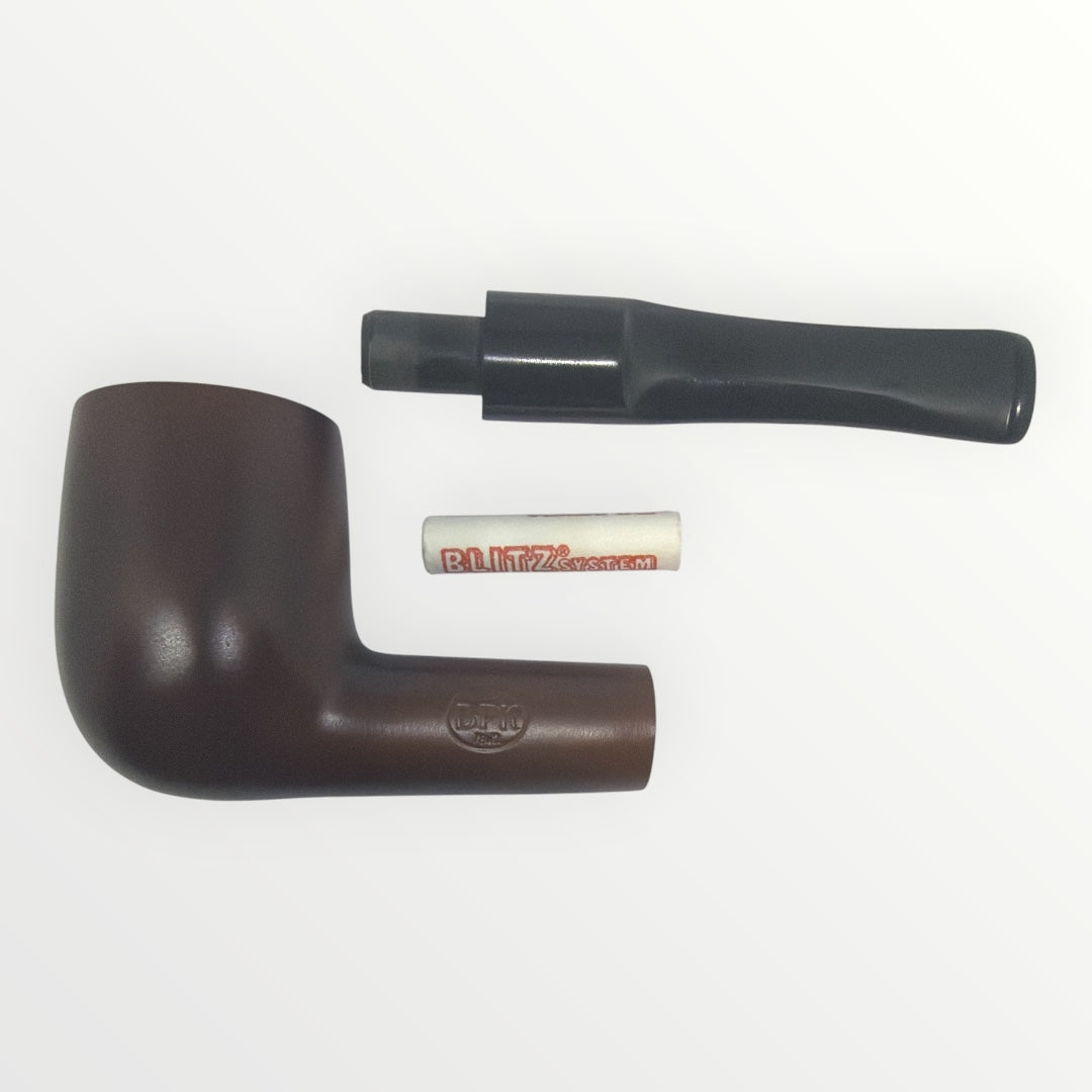 Klassisk Billiard Träpipa i Päronträ – Rödbrun 6154 (9mm)