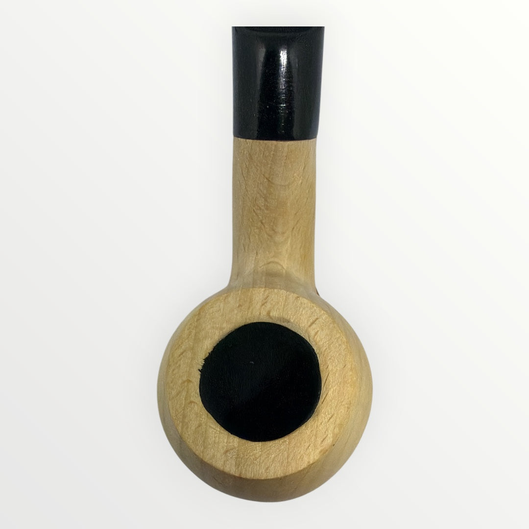 Pipa Naturell – Obehandlad Träpipa i Modell Bent Apple (136mm)