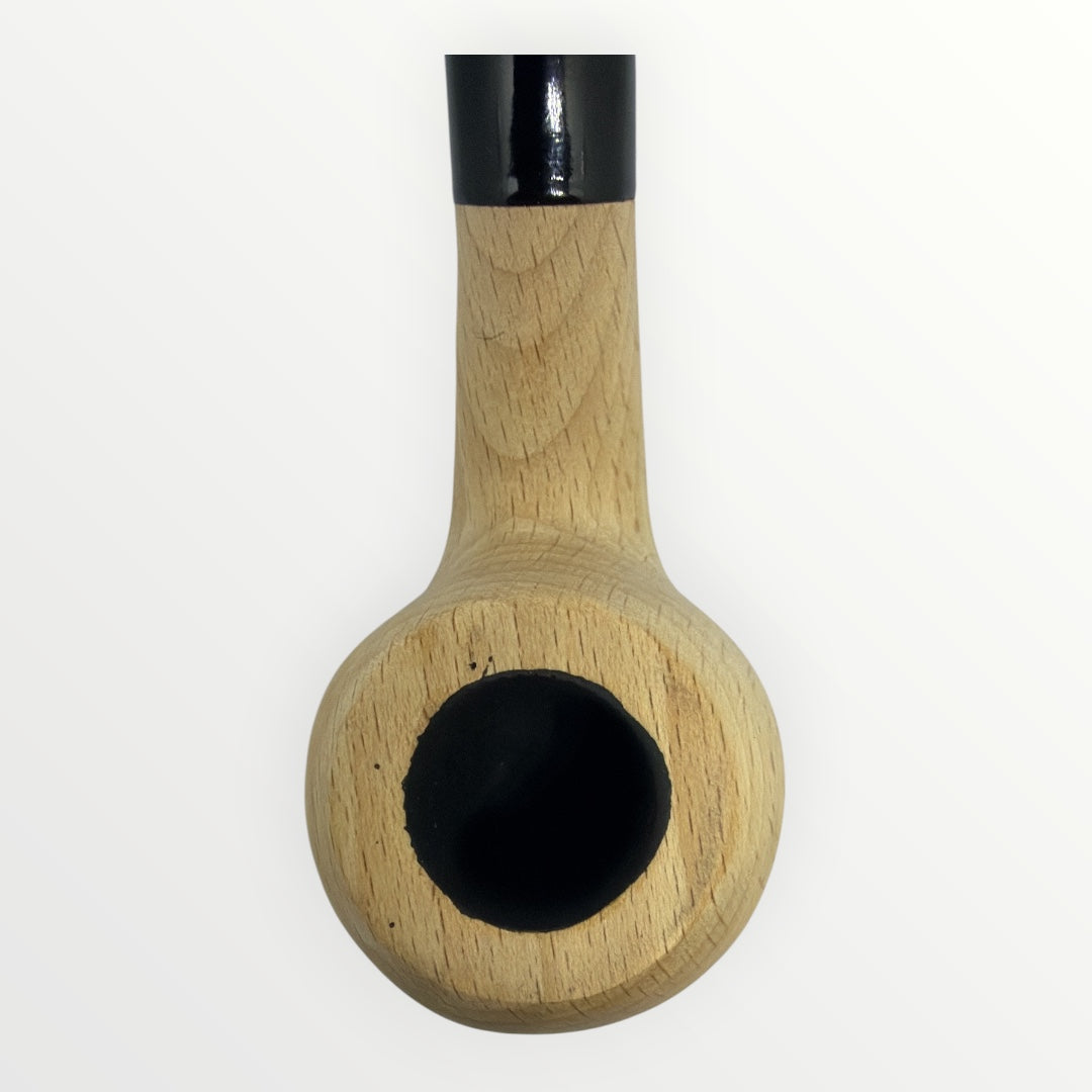 Pipa Naturell – Obehandlad Träpipa i Modell Bent Apple (150mm)