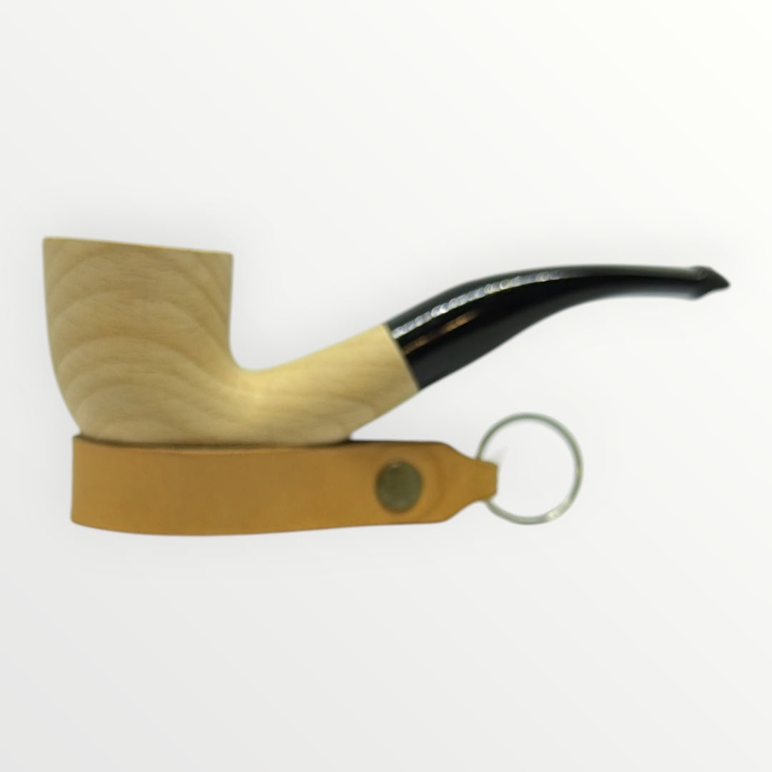 Pipa Naturell – Obehandlad Träpipa i Modell Bent Dublin (140mm)