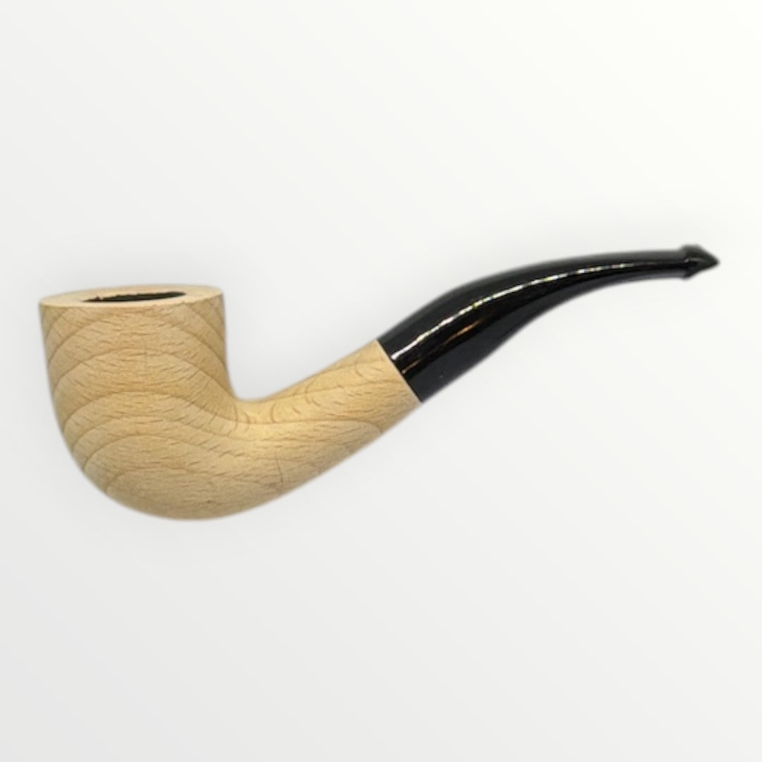 Pipa Naturell – Obehandlad Träpipa i Modell Bent Dublin (140mm)