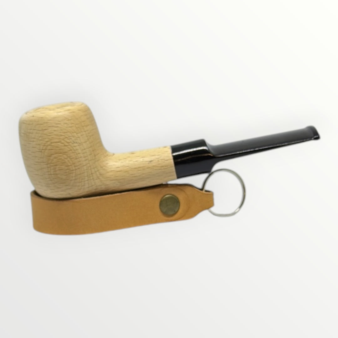 Pipa Naturell – Obehandlad Träpipa i Klassisk Dublin-modell (140mm)