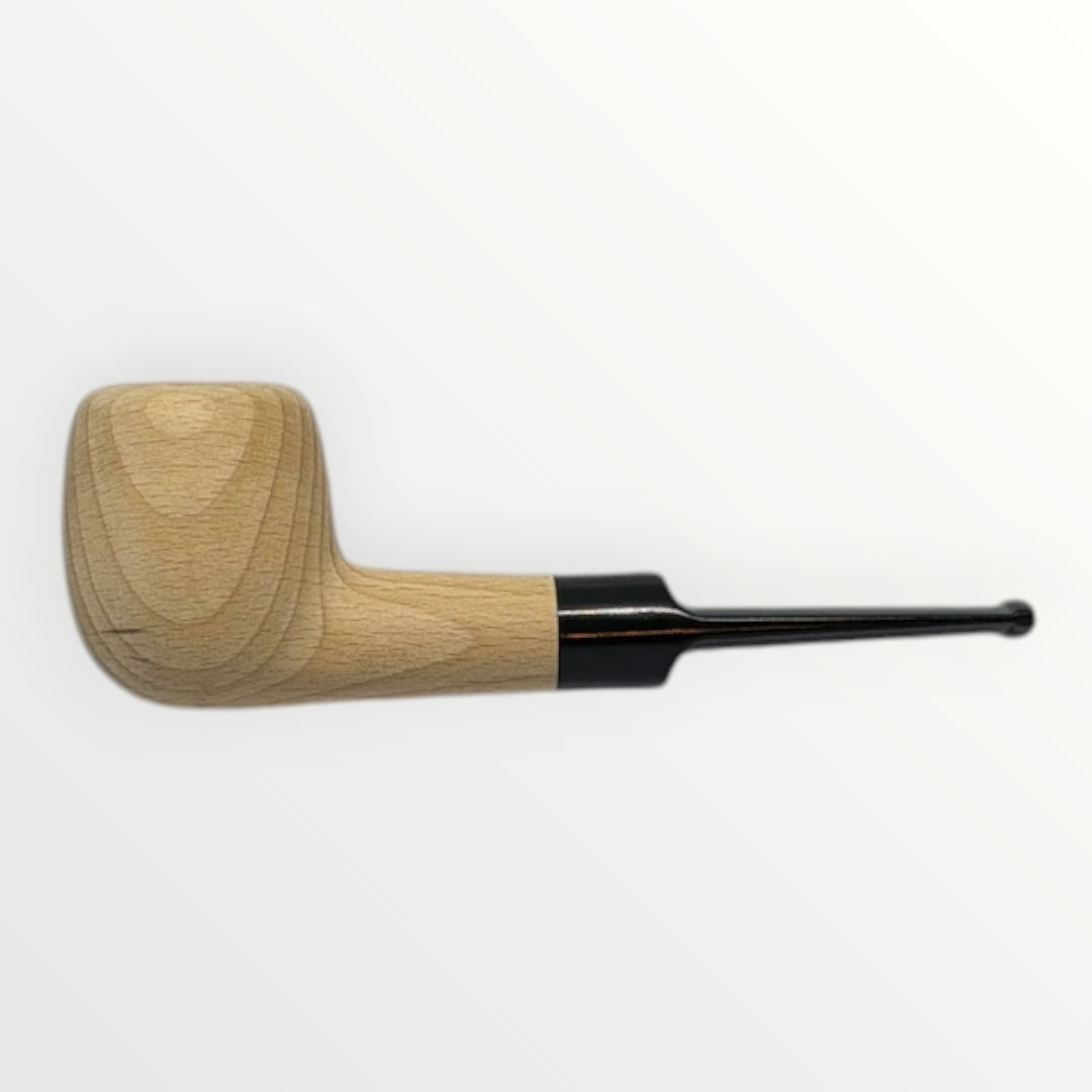 Pipa Naturell – Obehandlad Träpipa i Klassisk Dublin-modell (140mm)