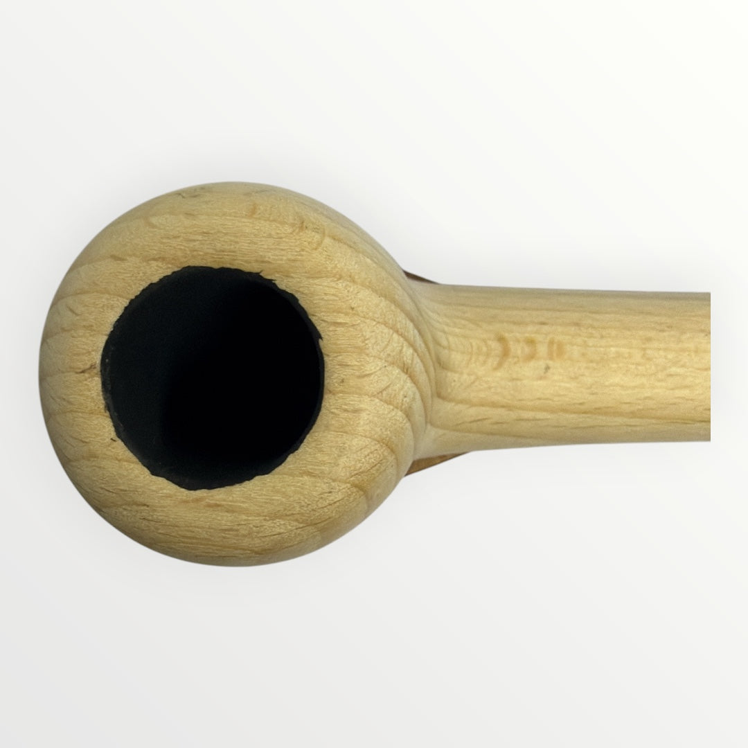 Pipa Naturell – Obehandlad Träpipa i Klassisk Dublin-modell (140mm)